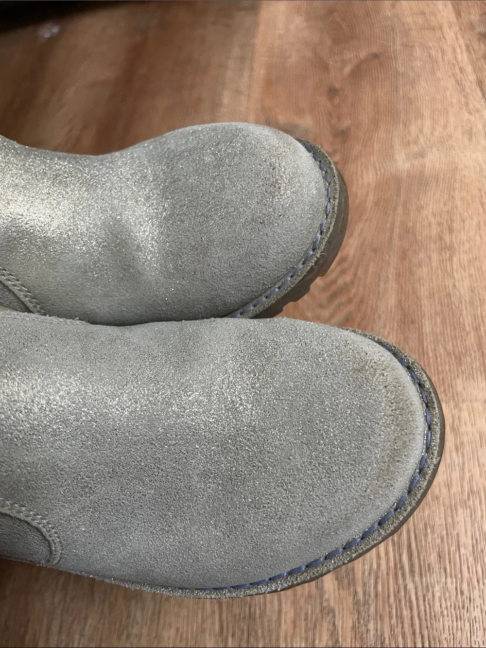 UGG Boots Suede Glitter Ribbon 13 Kids Sparkle Booties